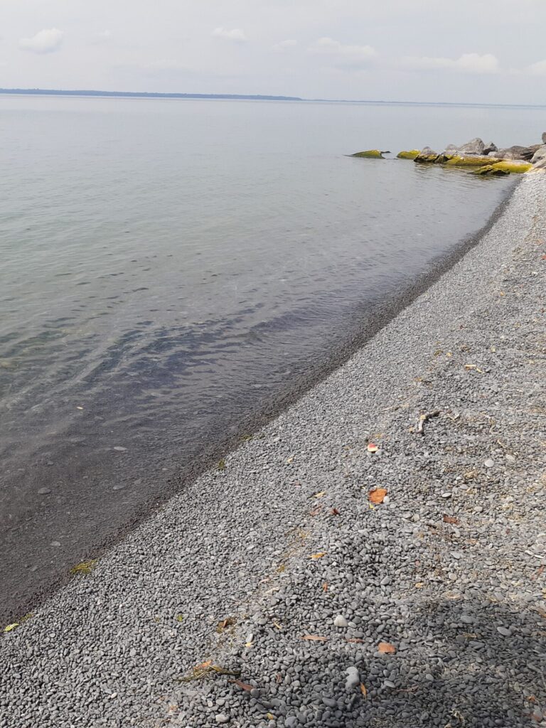 Pebbles waterfront